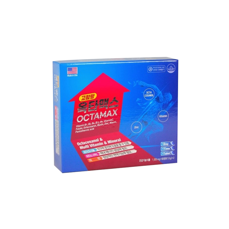고함량 옥타맥스 120정(4개월분/옥타코사놀,비타민,아연)